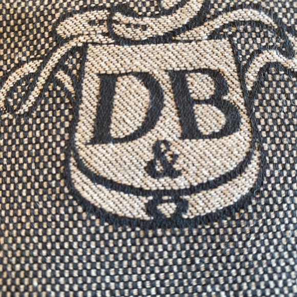 Dooney And Bourke Key Chain Coin Purse Navy Blue Grey card Holder - Picture 5 of 5